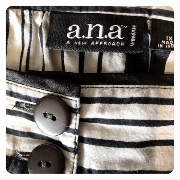 🦓A.N.A. striped blouse top size IX🦓 - Picture 5 of 8
